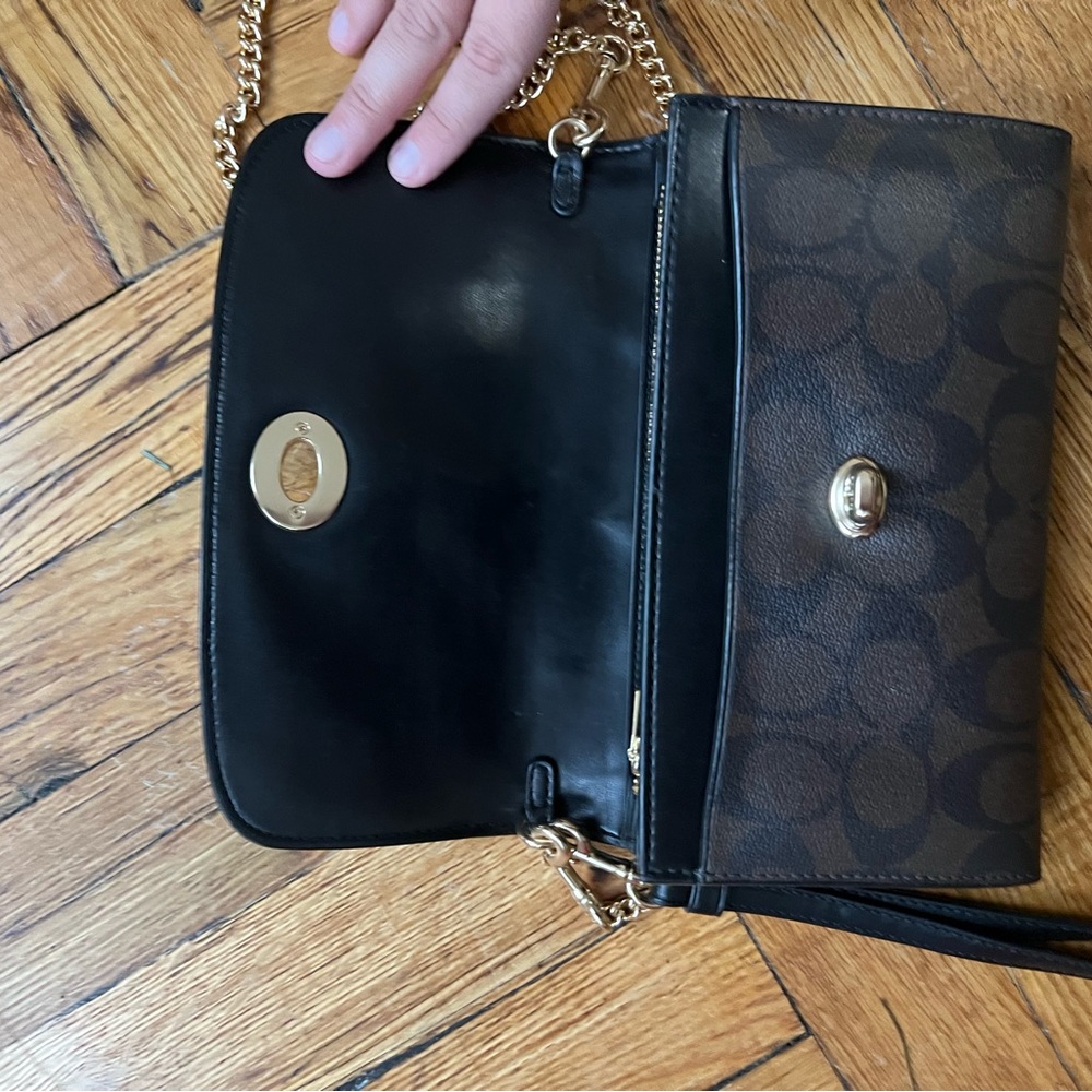Coach Leather Logo Crossbody Bag - Picture 5 of 9
